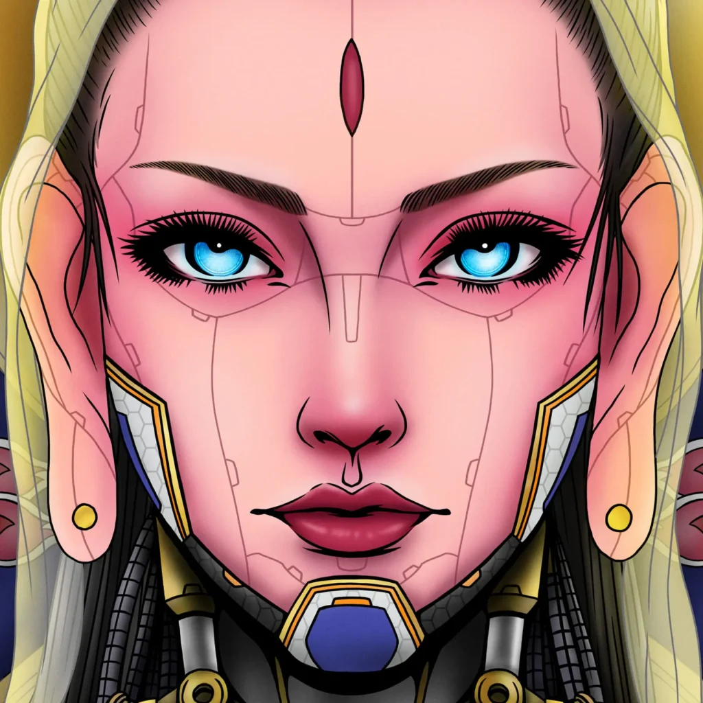 Kanzeon-Bosatsu-benjamin-lam-art-illustration-closeup-face